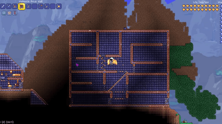 Meteorite House in Terraria