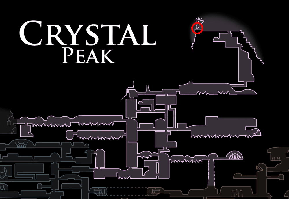 hollow knight map whole radiance all charms all bosses all items dream no more embrace the void long nail mark of pride 112% completion essence spirits dream nail warriors whispering root roots nailsmith pale ore resting ground forgotten crossrorads grubs grub grubfather grubhome ancient basin crystal peak