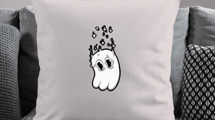 Crying Napstablook Pillow