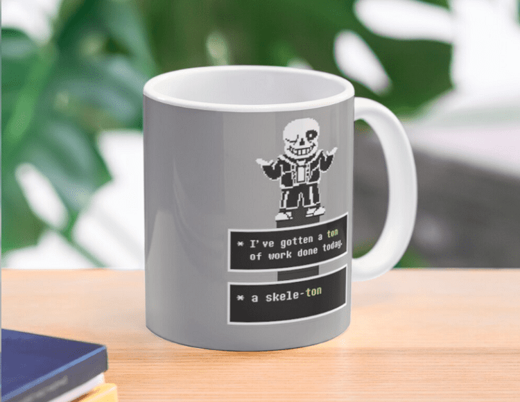 Sans Skeleton jokes mug