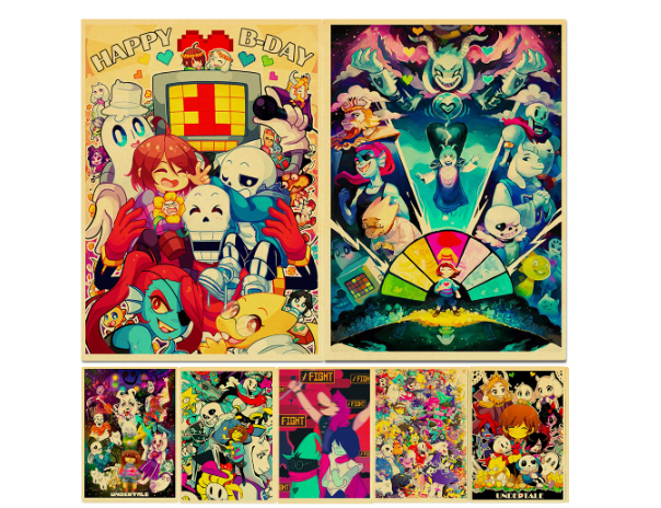 Undertale Anime-Style Poster