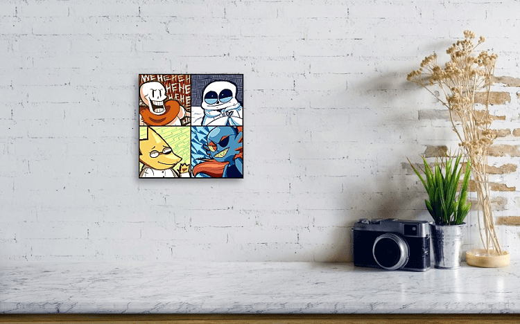 Undertale Cartoon Canvas Print