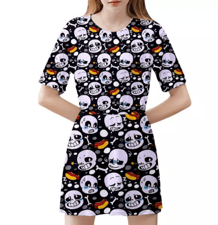 Undertale Print Dress