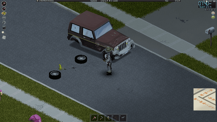 project zomboid fixing car