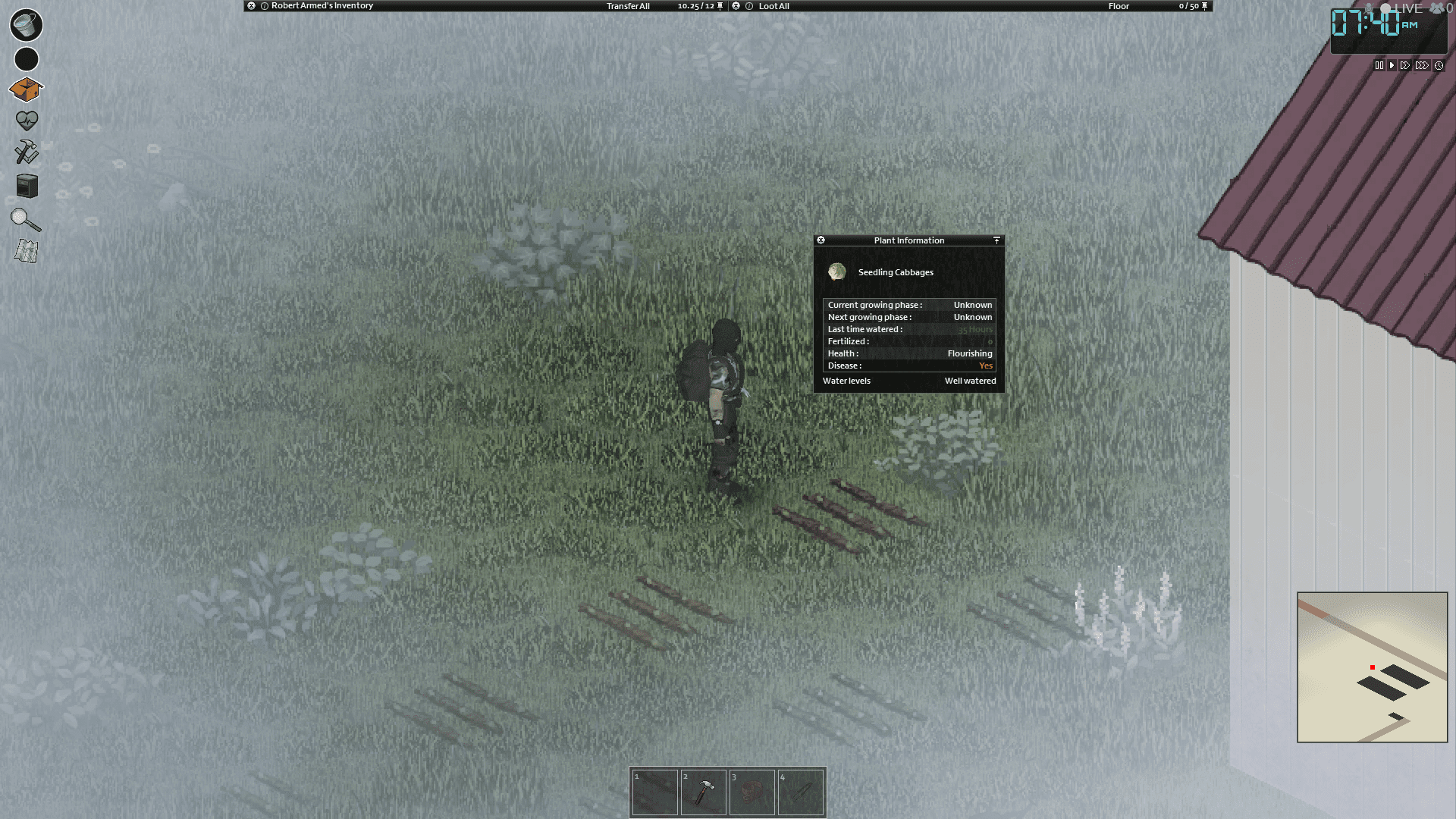 project zomboid sick plants