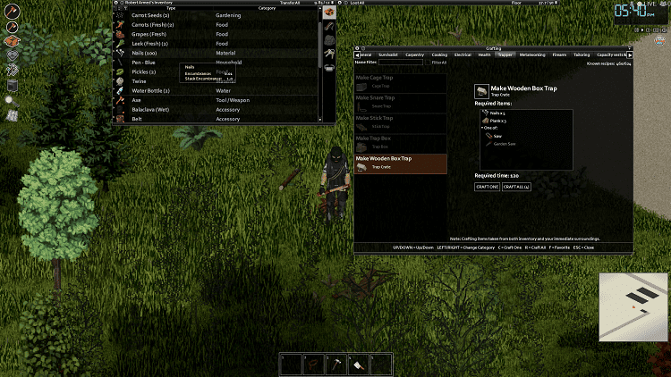 project zomboid the trap crate