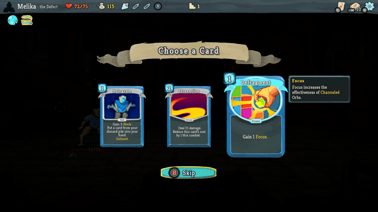 slay the spire - defragment