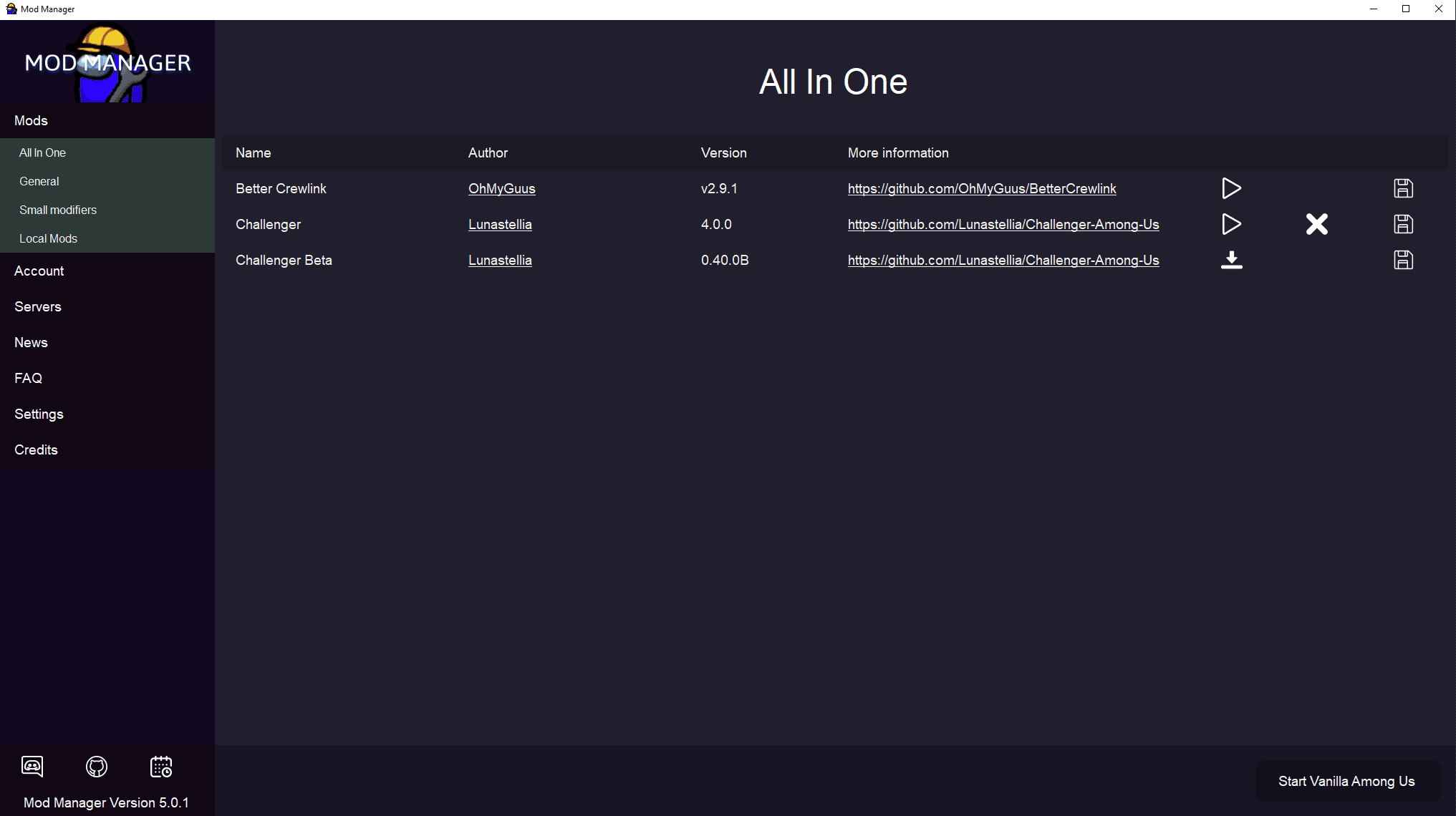 among us mod manager