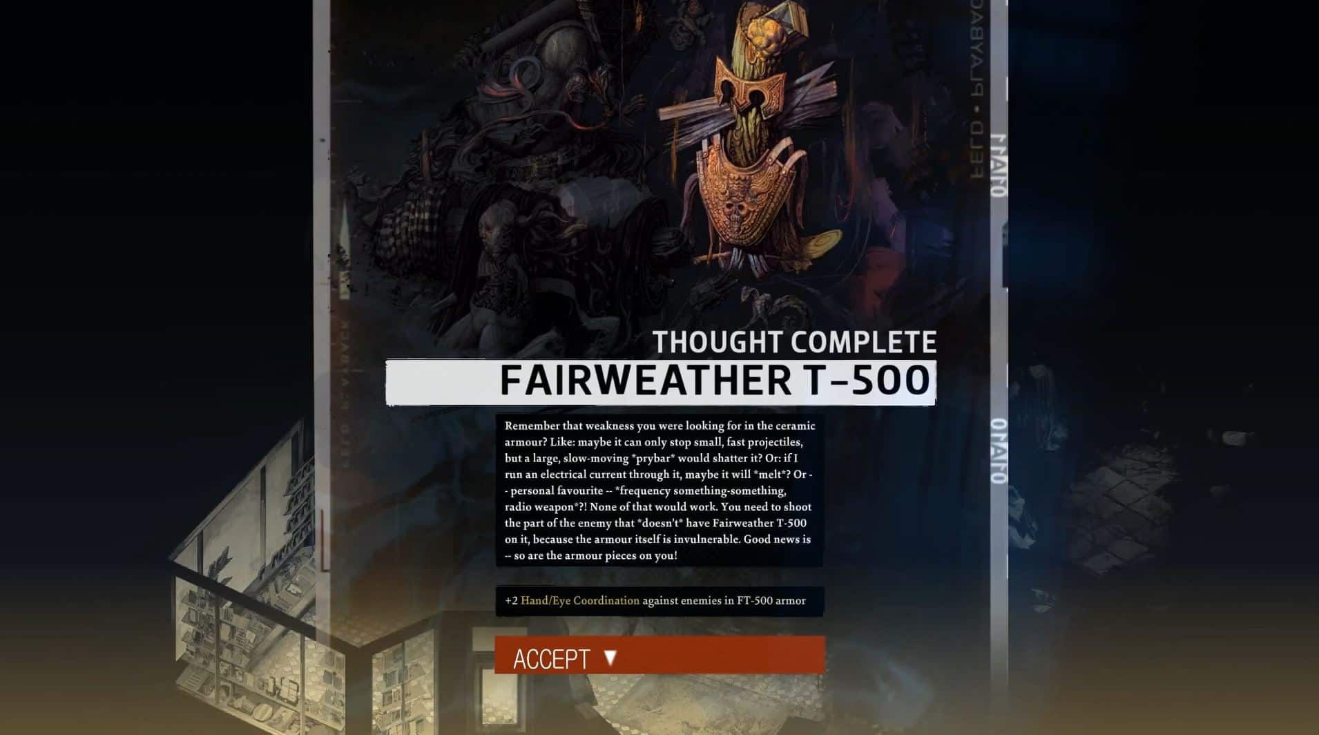 Fairweather T-500 Thoughts Disco Elysium