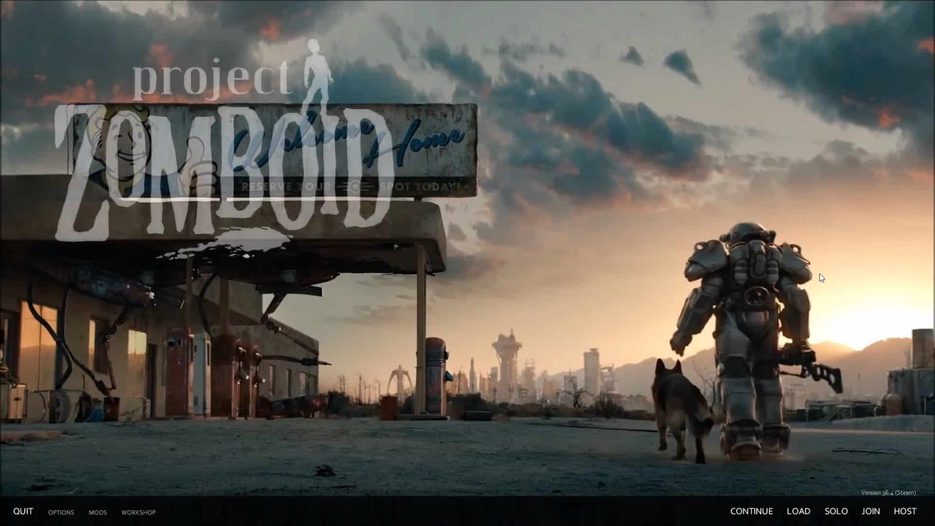 best project zomboid mods fallout themed main menu by akimboswords