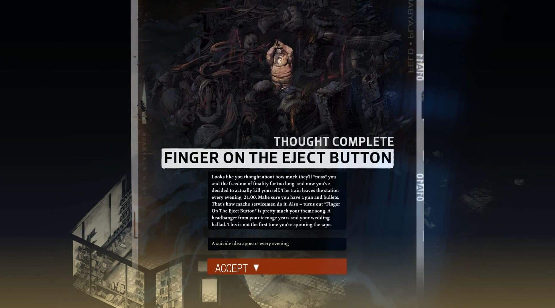 Finger On The Eject Button Thoughts to Avoid Disco Elysium