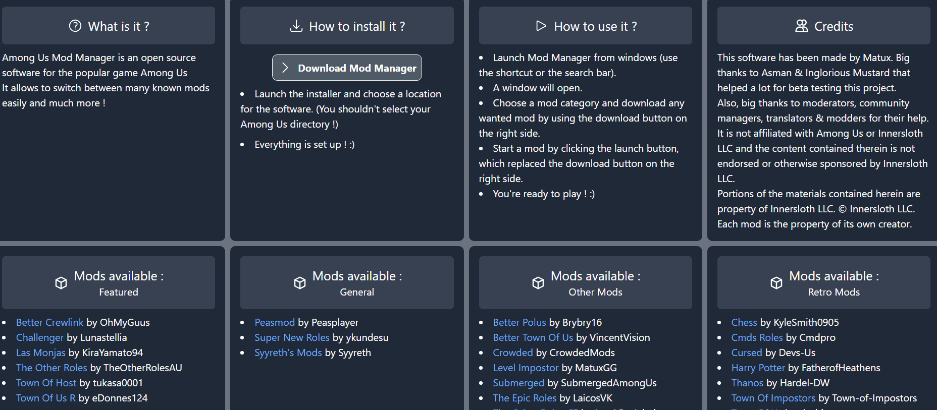 mod manager simple instructions