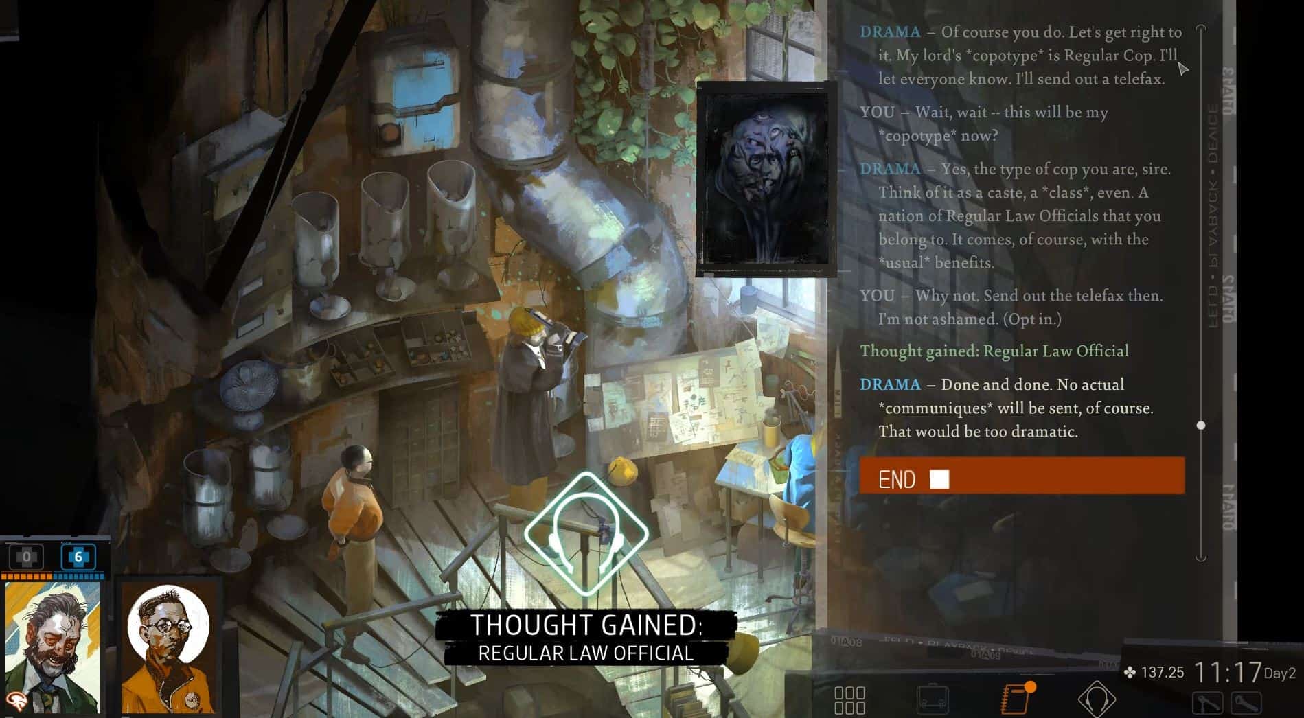 Regular Law Official Thoughts Disco Elysium