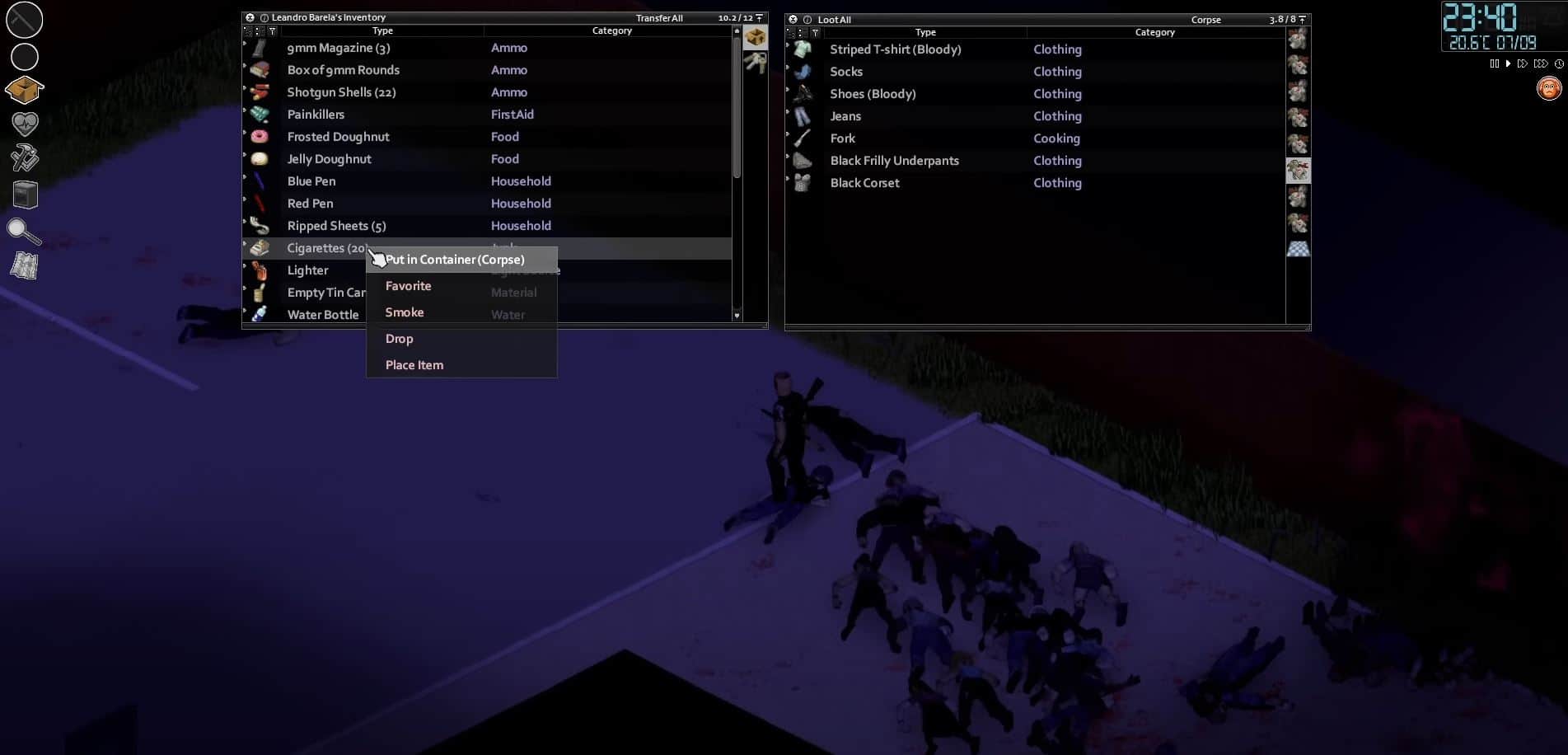 Project Zomboid Items