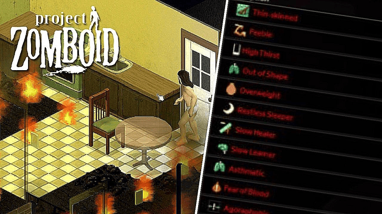project zomboid the worst negative traits