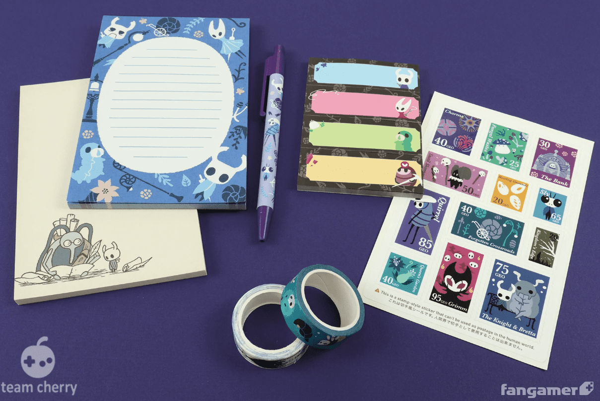 stationery set hollow knight