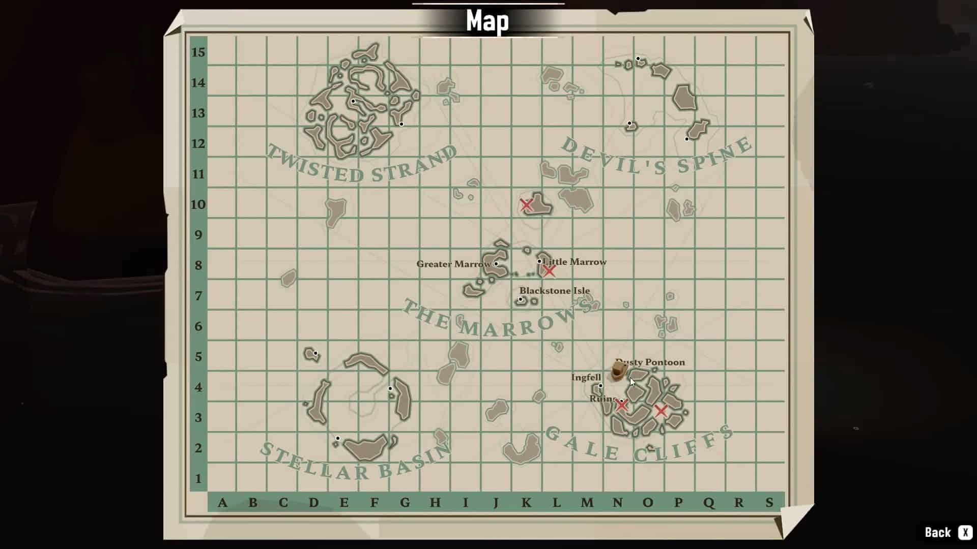 dredge map
