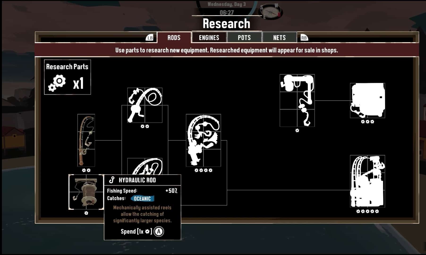 dredge research parts