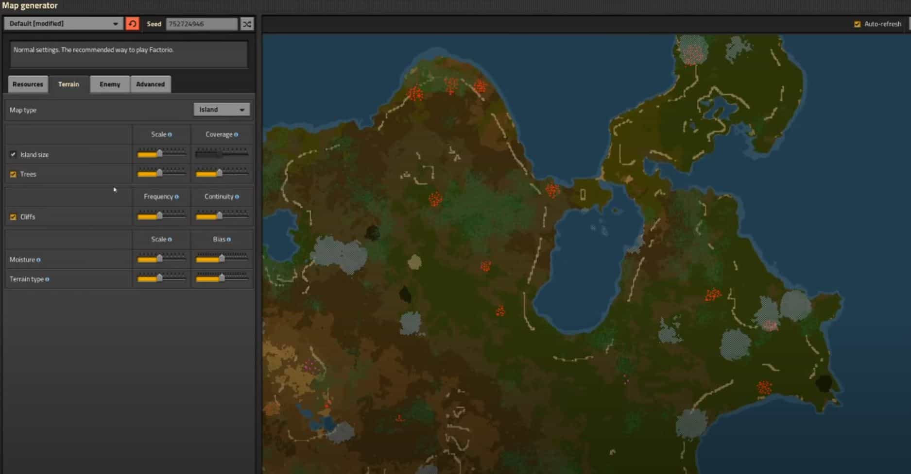 Map Generator Factorio
