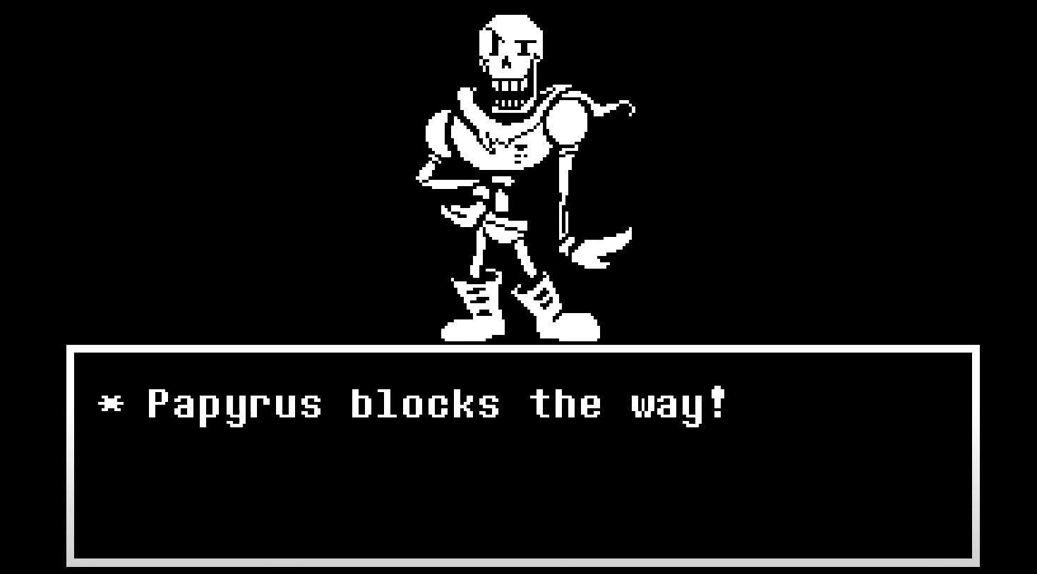 Undertale Characters papyrus