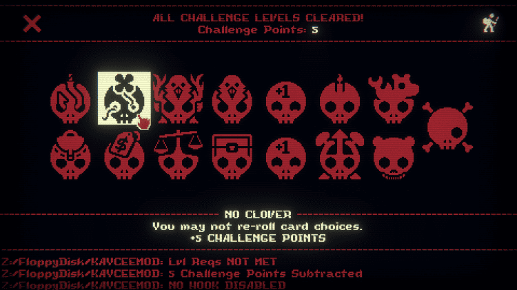 inscryption cloverless - 5 points