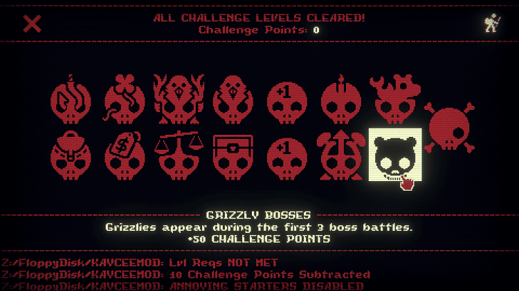 inscryption grizzly bosses - 50 points