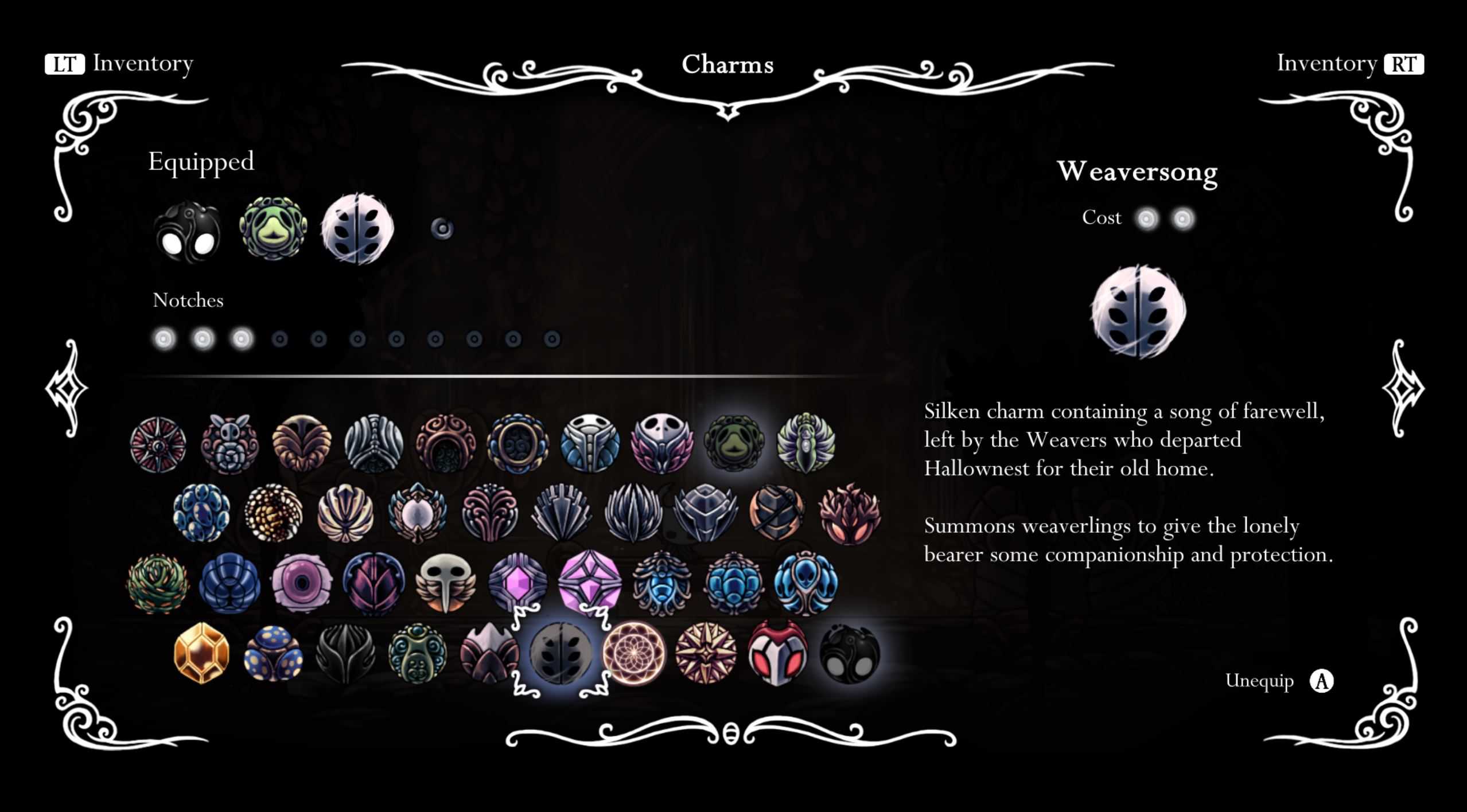 Soulful Weaverlings Hollow Knight Charm Combos