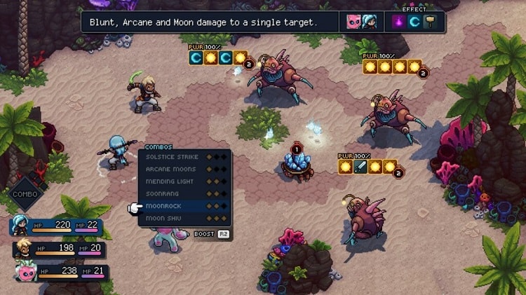 sea of stars moonrock + all other b'st combos